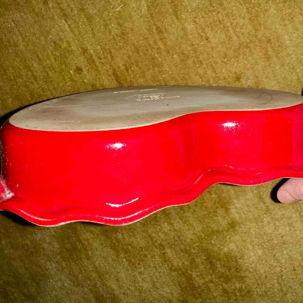 Emile Henry Large Red Heart Baking Dish Ovenproof High Heat Ceramic